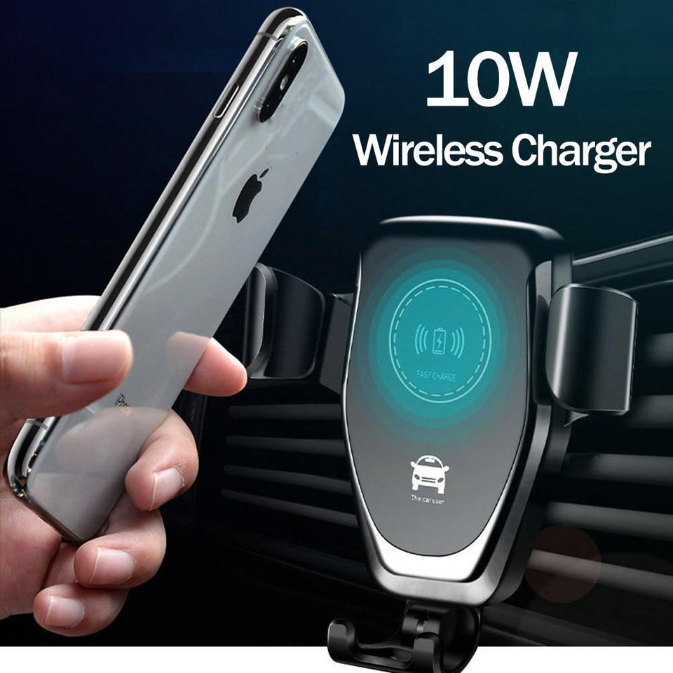FAST 10W Wireless Car Charger Air Vent Mount Phone Holder