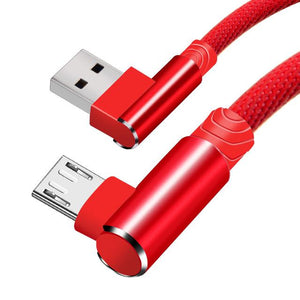 90 Degree Micro USB Cable for Gaming