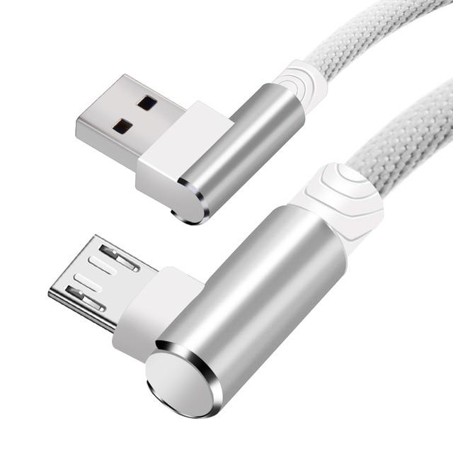 90 Degree Micro USB Cable for Gaming